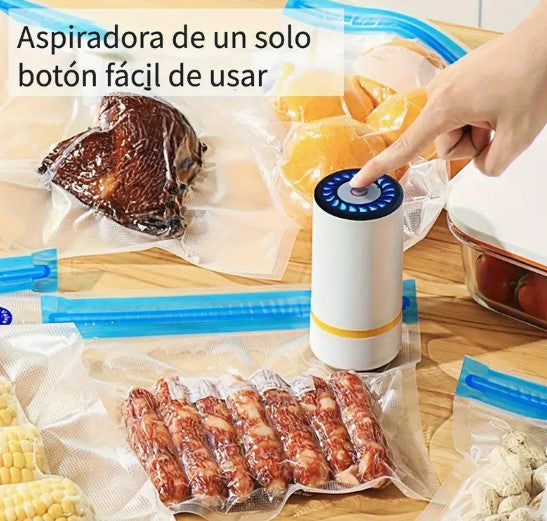 📦 Sellador al Vacío Portátil Premium, ¡Conserva tus alimentos frescos hasta 5 veces más!
