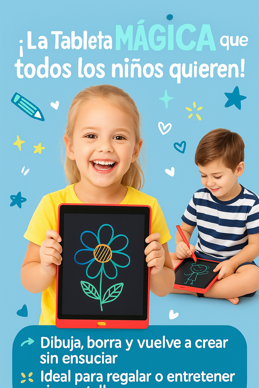 TABLET MÁGICA DE DIBUJAR PARA NIÑOS MULT